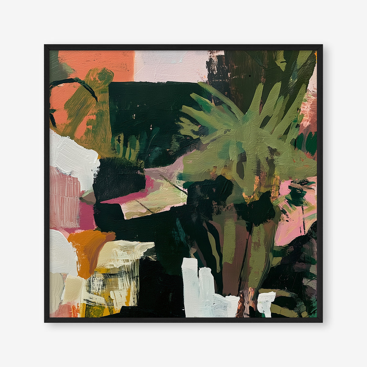 Tropical Daydream (Square) - Canvas Box Framed Black - SubTropic Art