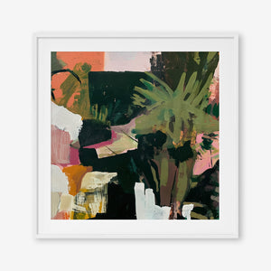 Tropical Daydream (Square) - Print Framed with Border White - SubTropic Art