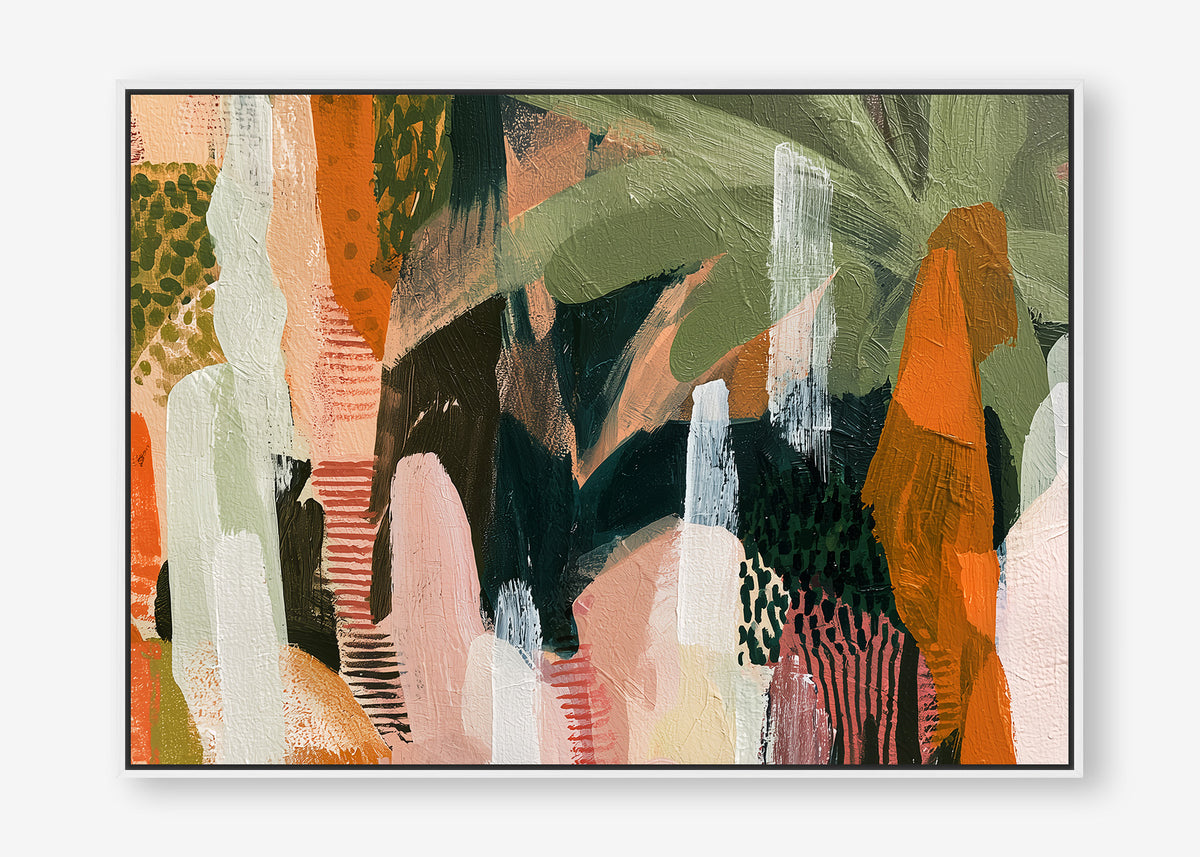 Untamed Paradise (Landscape) - Canvas Box Framed White - SubTropic Art