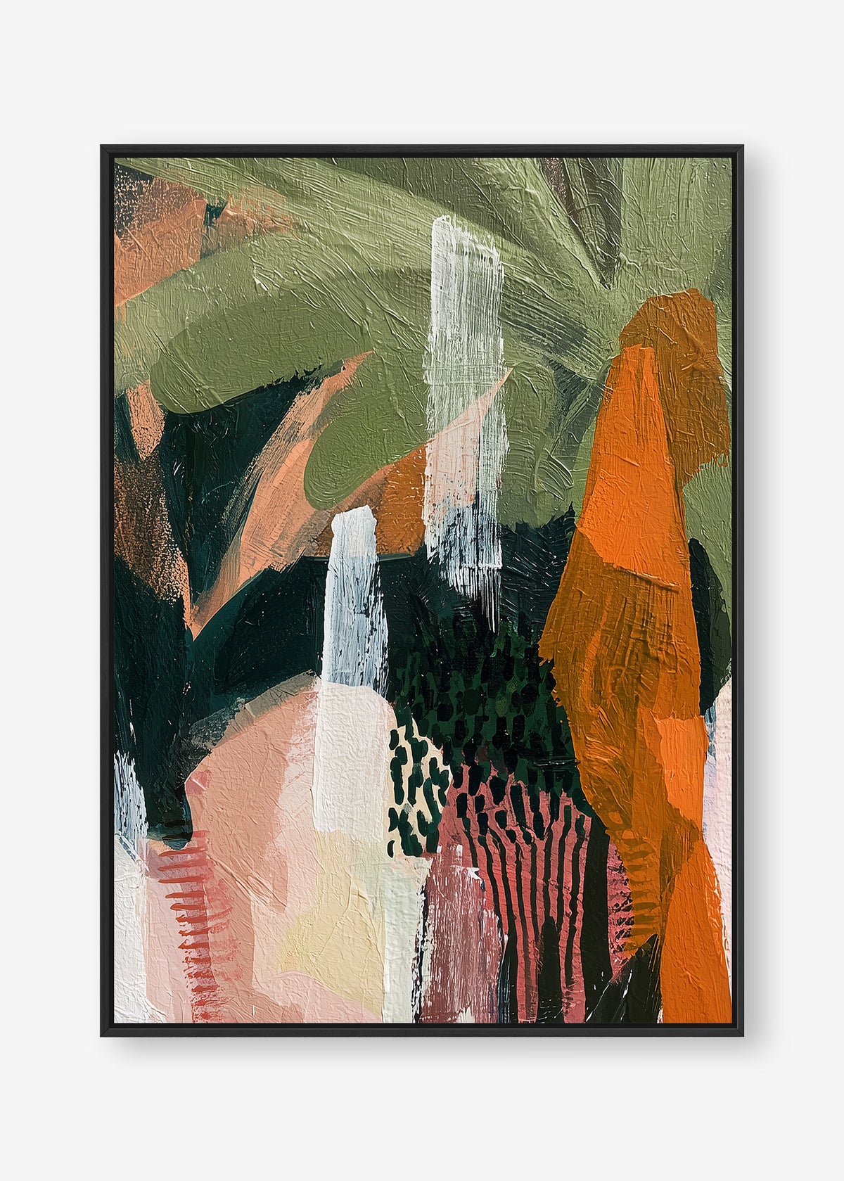 Untamed Paradise (Portrait) - Canvas Box Framed Black - SubTropic Art