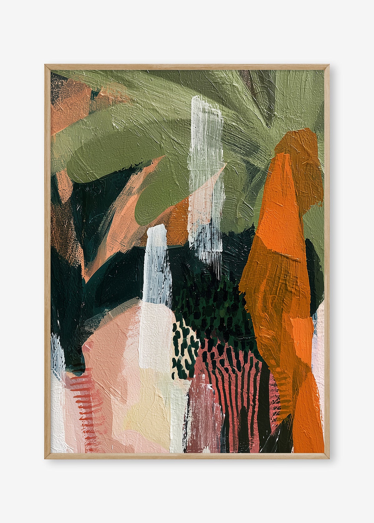 Untamed Paradise (Portrait) - Print Framed Oak - SubTropic Art