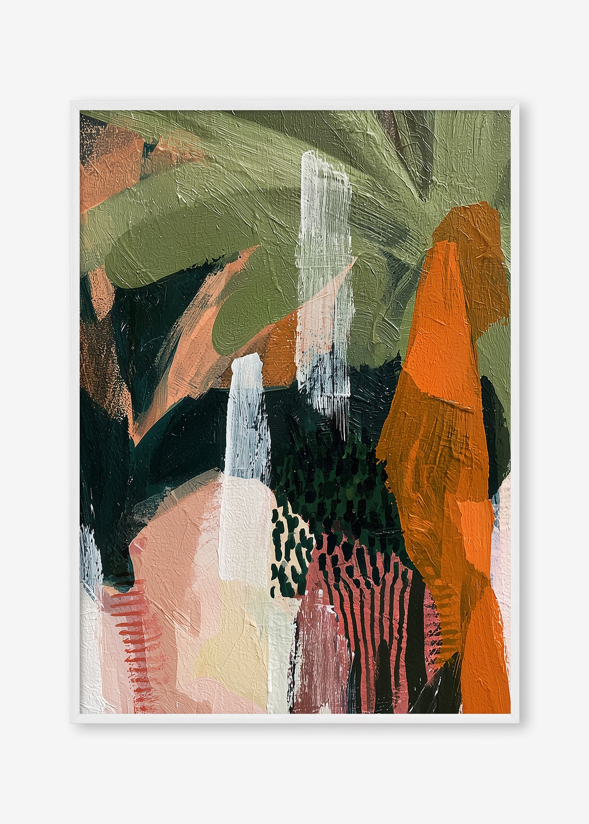 Untamed Paradise (Portrait) - Print Framed White - SubTropic Art
