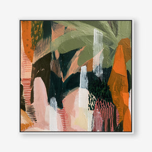 Untamed Paradise (Square) - Canvas Box Framed White - SubTropic Art