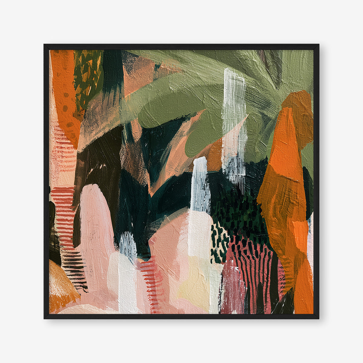 Untamed Paradise (Square) - Print Framed Black - SubTropic Art