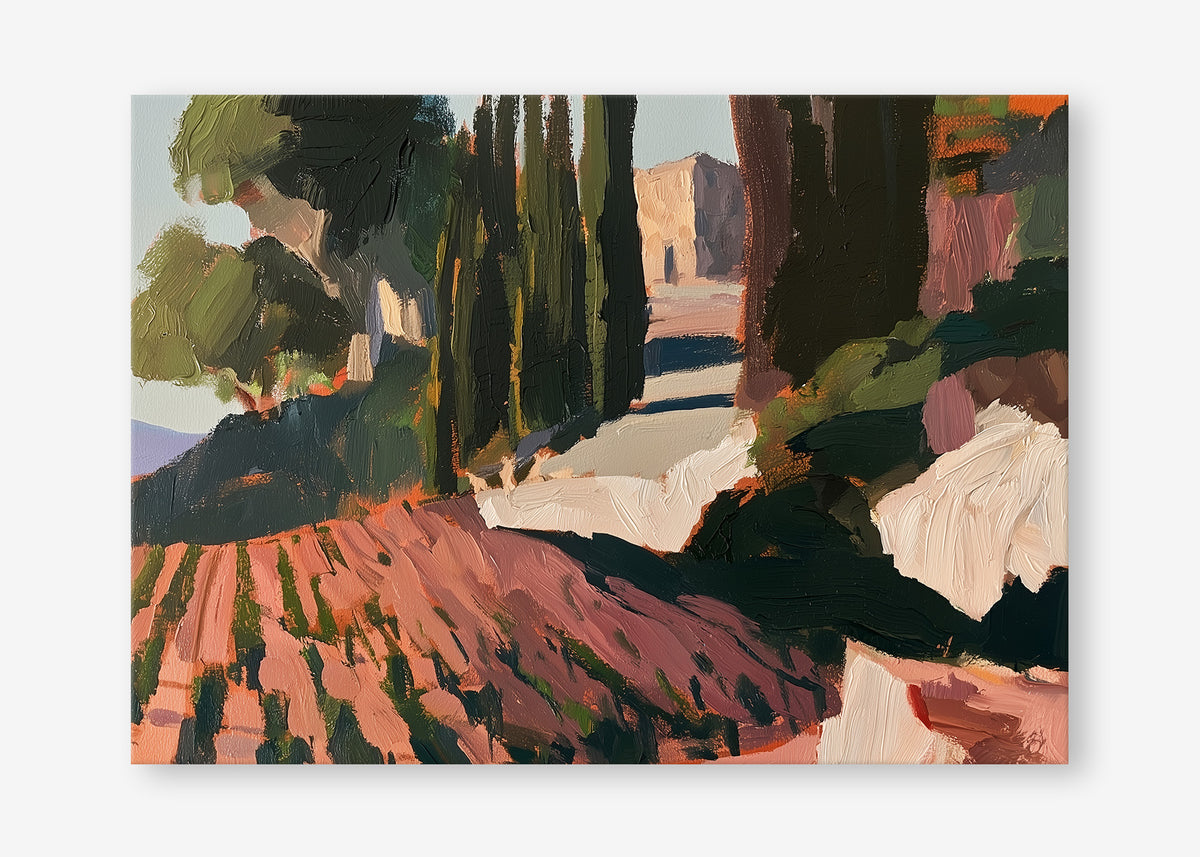 Vineyard Days (Landscape) - Canvas Stretched No frame - SubTropic Art