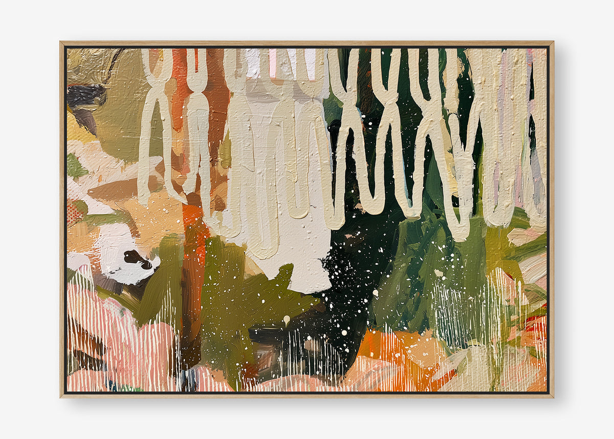 Wild at Heart (Landscape) - Canvas Box Framed Oak - SubTropic Art