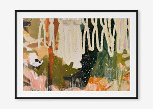 Wild at Heart (Landscape) - Print Framed with Border Black - SubTropic Art