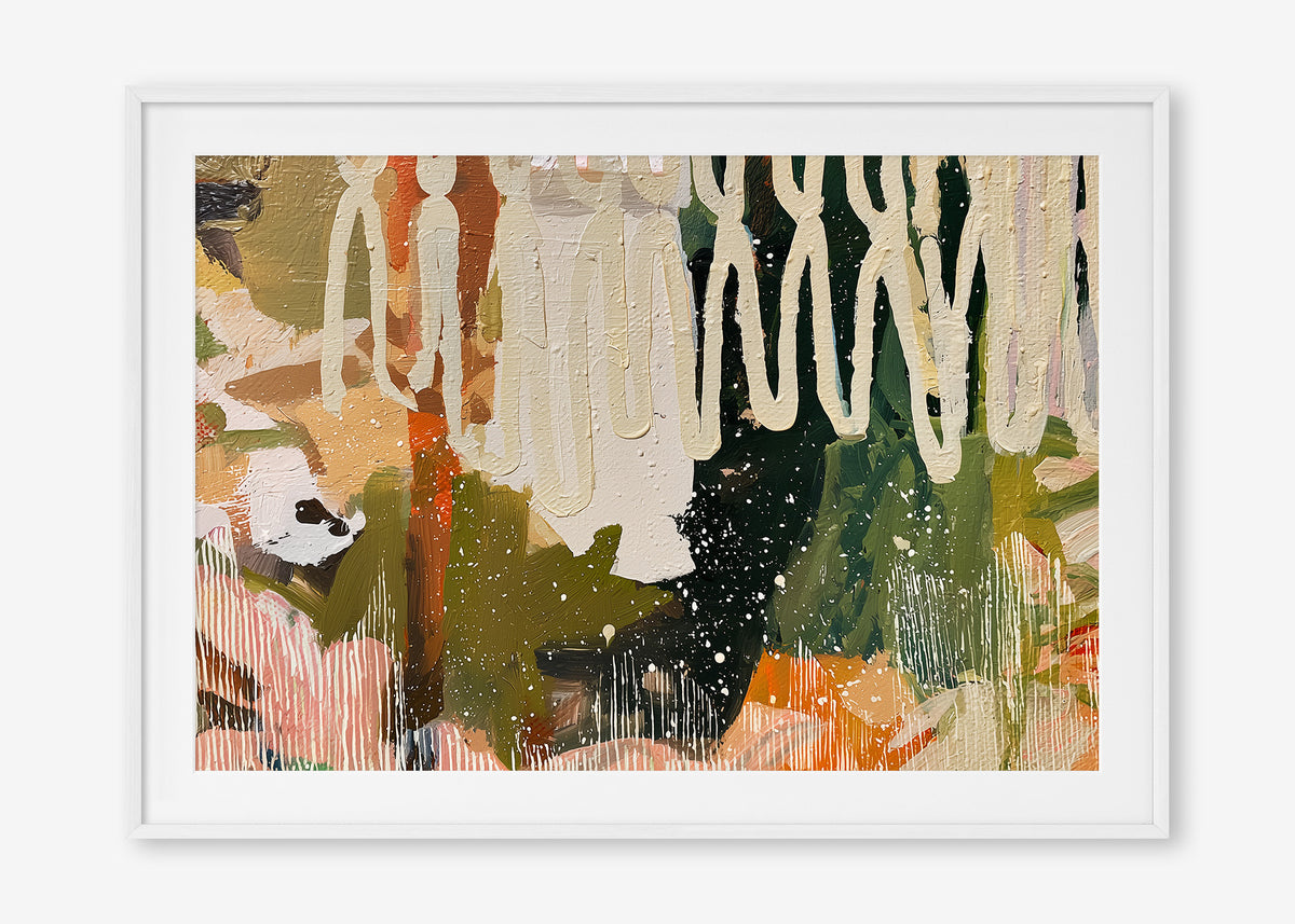 Wild at Heart (Landscape) - Print Framed with Border White - SubTropic Art