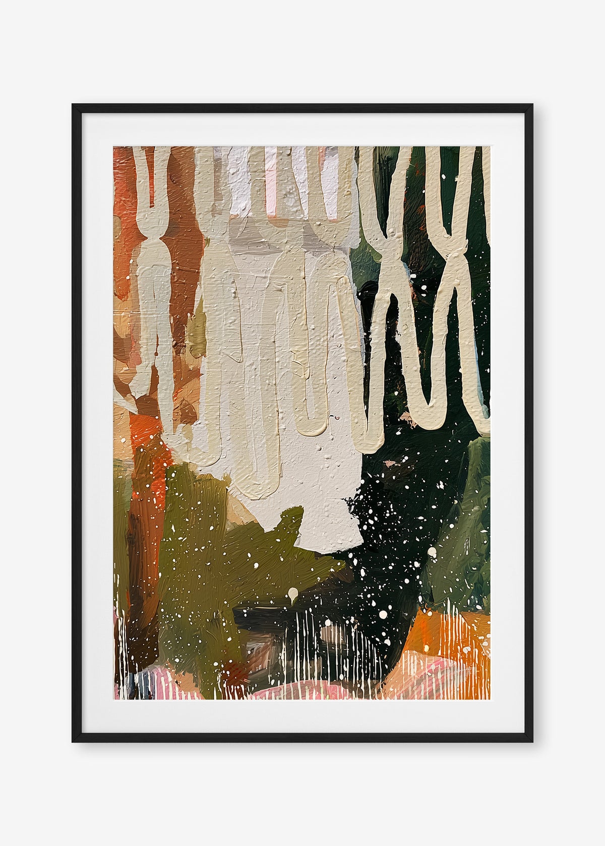 Wild at Heart (Portrait) - Print Framed with Border Black - SubTropic Art