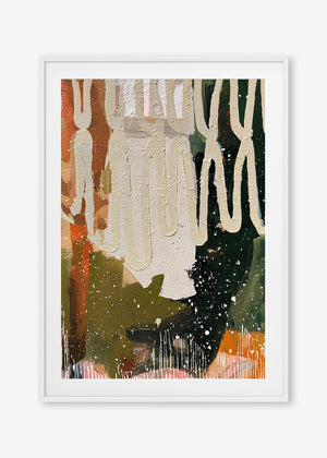Wild at Heart (Portrait) - Print Framed with Border White - SubTropic Art