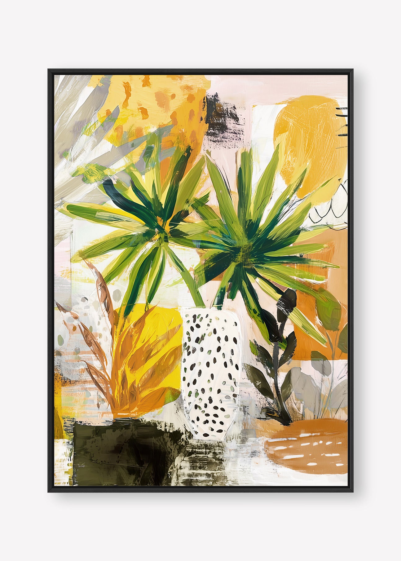 Amber Hour (Portrait) - Canvas Box Framed Black - SubTropic Art