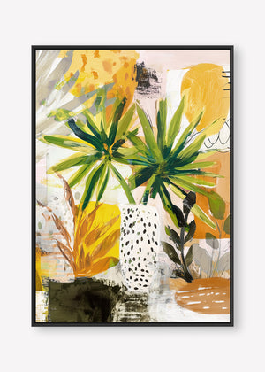 Amber Hour (Portrait) - Canvas Box Framed Black - SubTropic Art