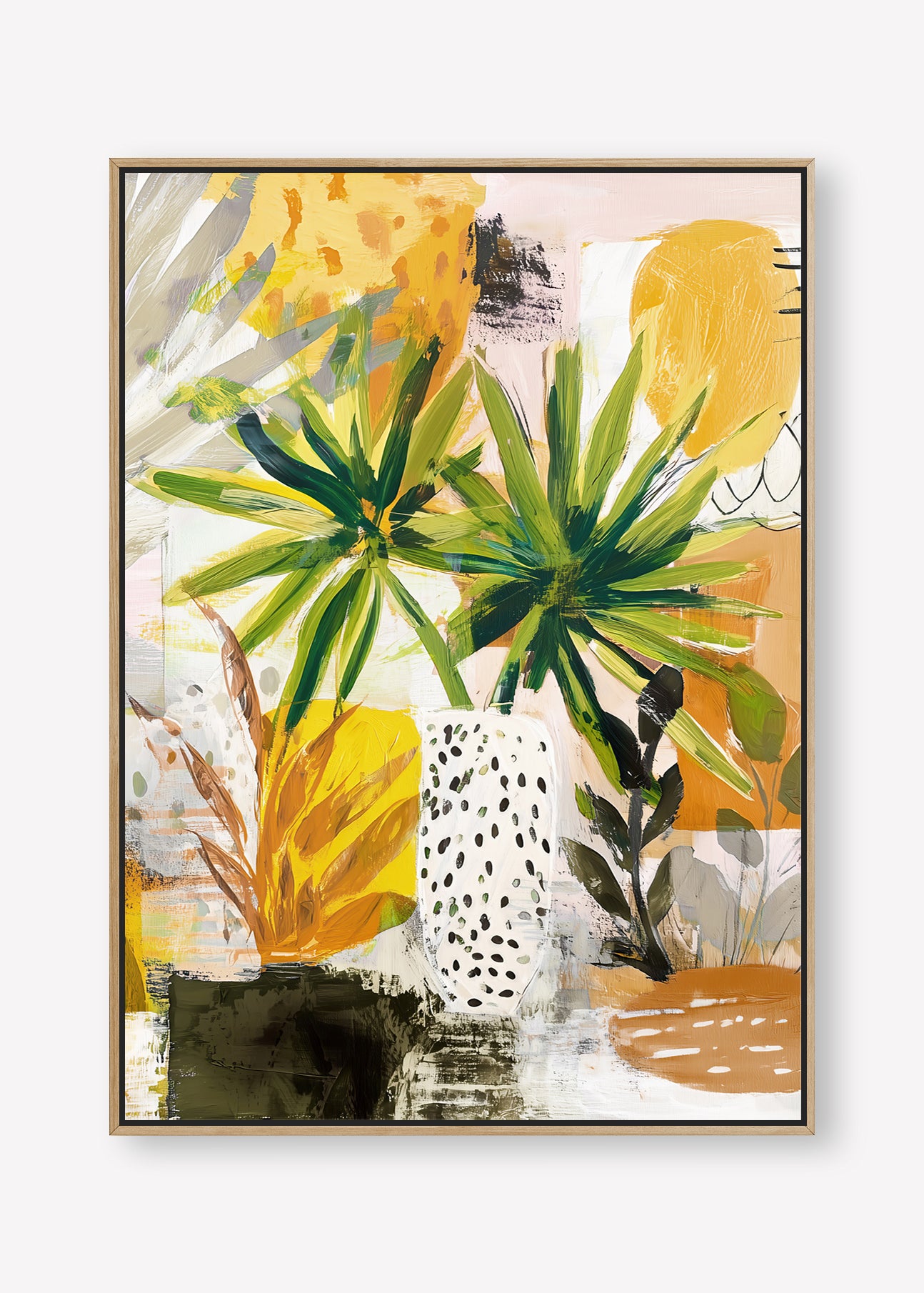 Amber Hour (Portrait) - Canvas Box Framed Oak - SubTropic Art
