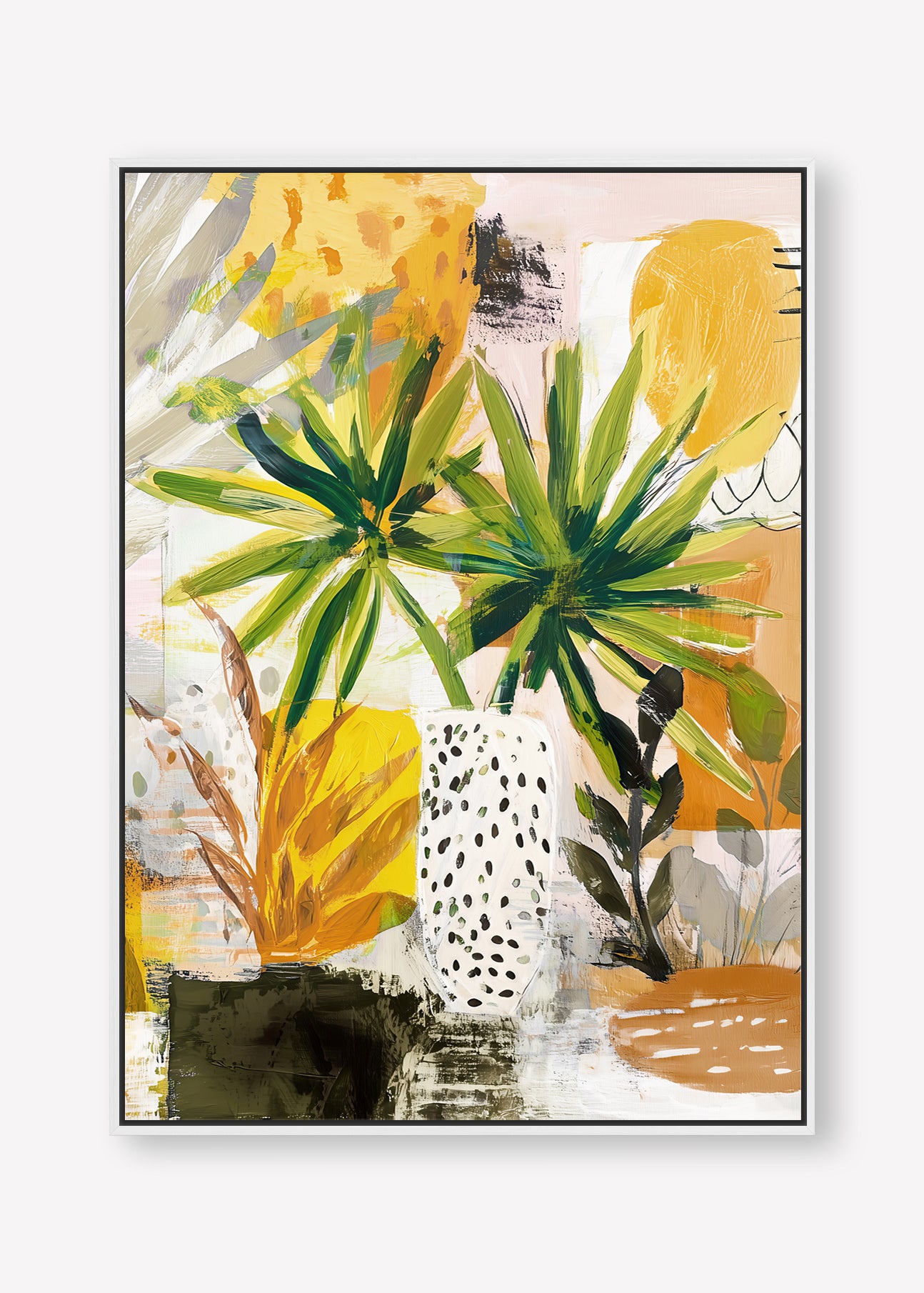 Amber Hour (Portrait) - Canvas Box Framed White - SubTropic Art