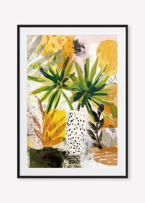 Amber Hour (Portrait) - Print Framed with Border Black - SubTropic Art