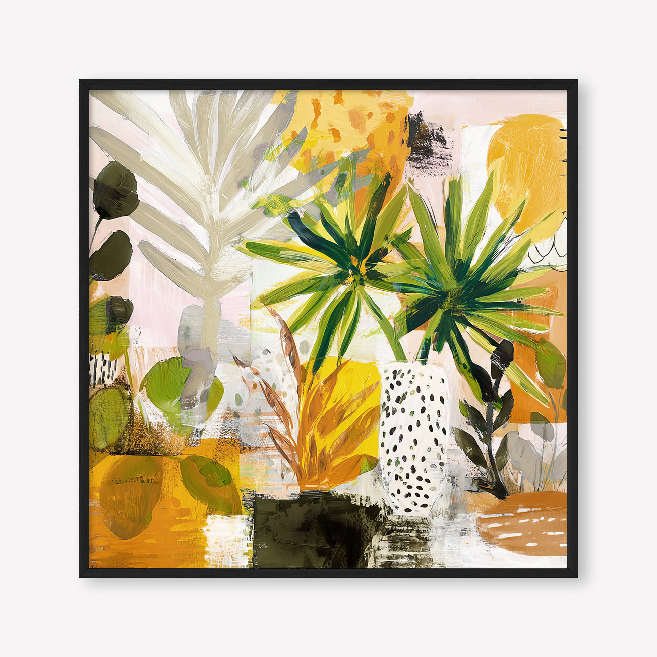 Amber Hour (Square) - Print Framed Black - SubTropic Art