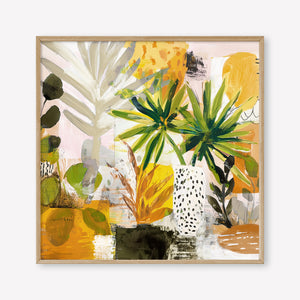 Amber Hour (Square) - Print Framed Oak - SubTropic Art