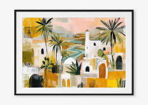 Ancient Passage (Landscape) - Print Framed with Border Black - SubTropic Art