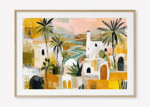 Ancient Passage (Landscape) - Print Framed with Border Oak - SubTropic Art