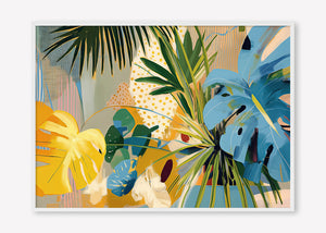 Botanic Blissfulness (Landscape) - Print Framed White - SubTropic Art