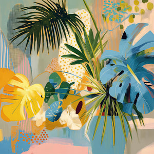 Botanic Blissfulness (Square) - Print Unframed No frame - SubTropic Art