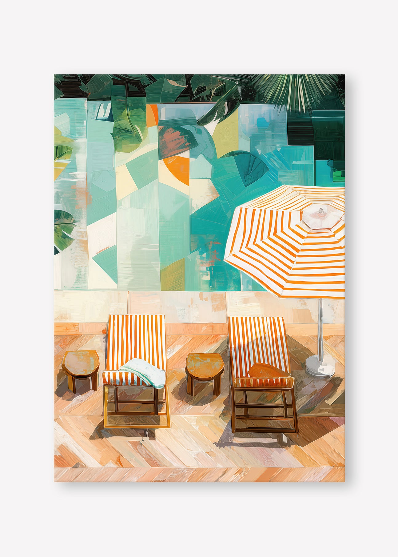 Edge of Tranquility (Portrait) - Canvas Stretched No frame - SubTropic Art