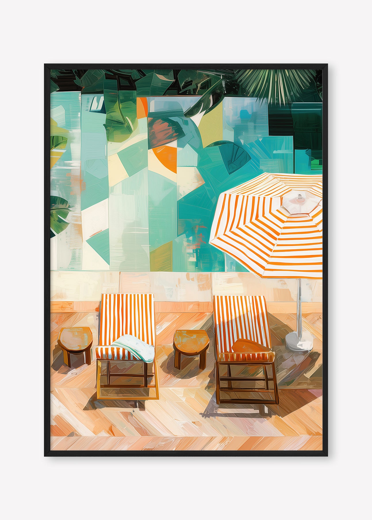 Edge of Tranquility (Portrait) - Print Framed Black - SubTropic Art