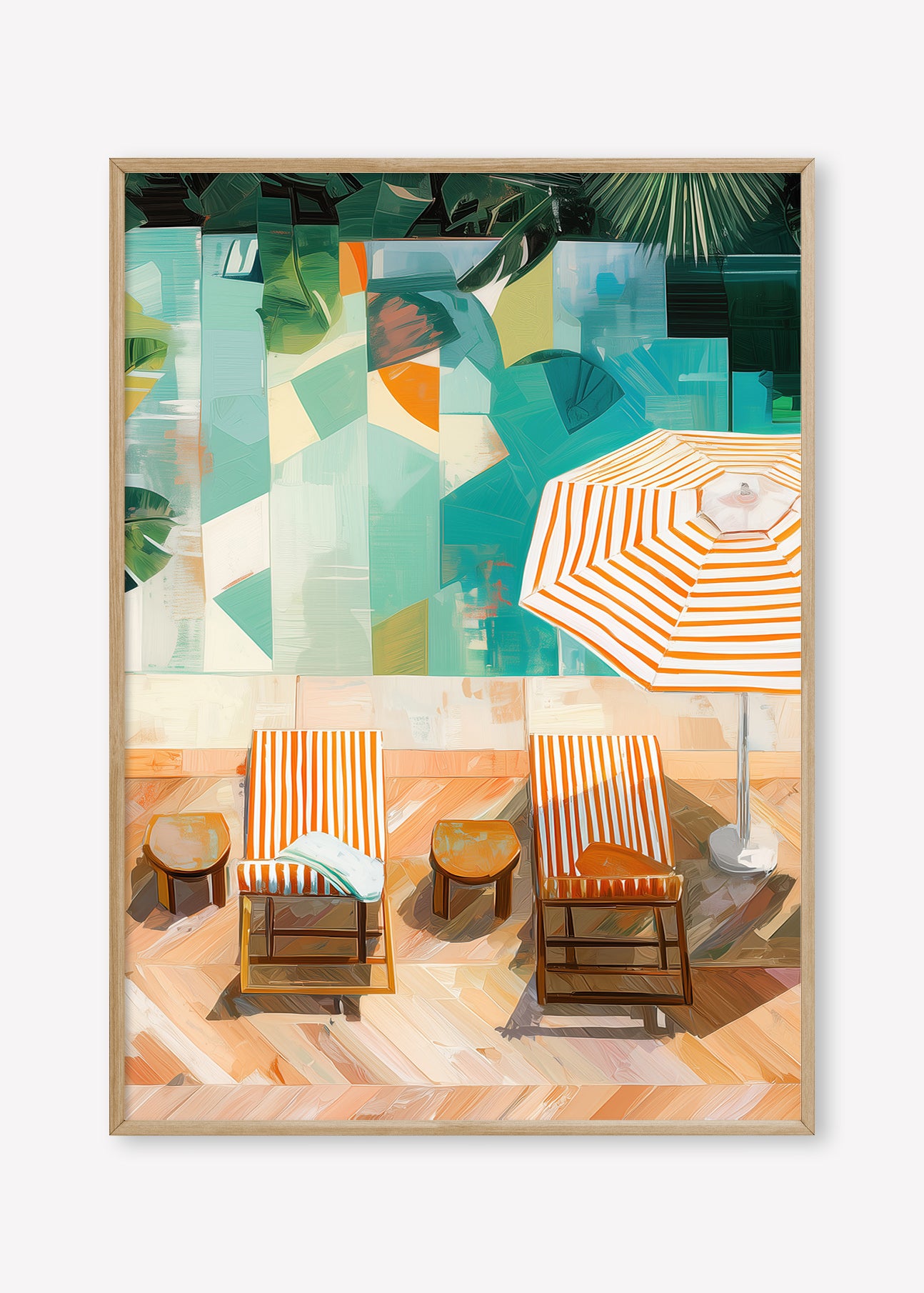 Edge of Tranquility (Portrait) - Print Framed Oak - SubTropic Art