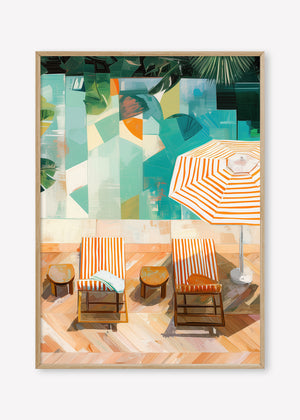 Edge of Tranquility (Portrait) - Print Framed Oak - SubTropic Art