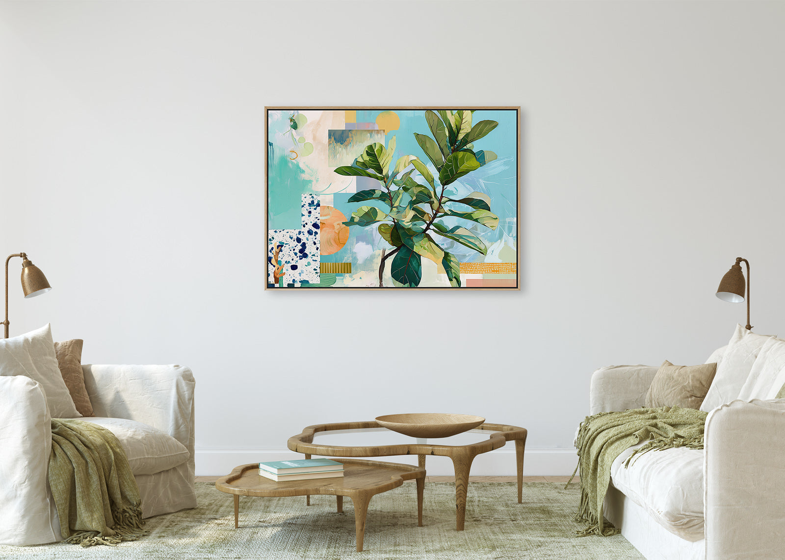 Geometric Leaf (Landscape)