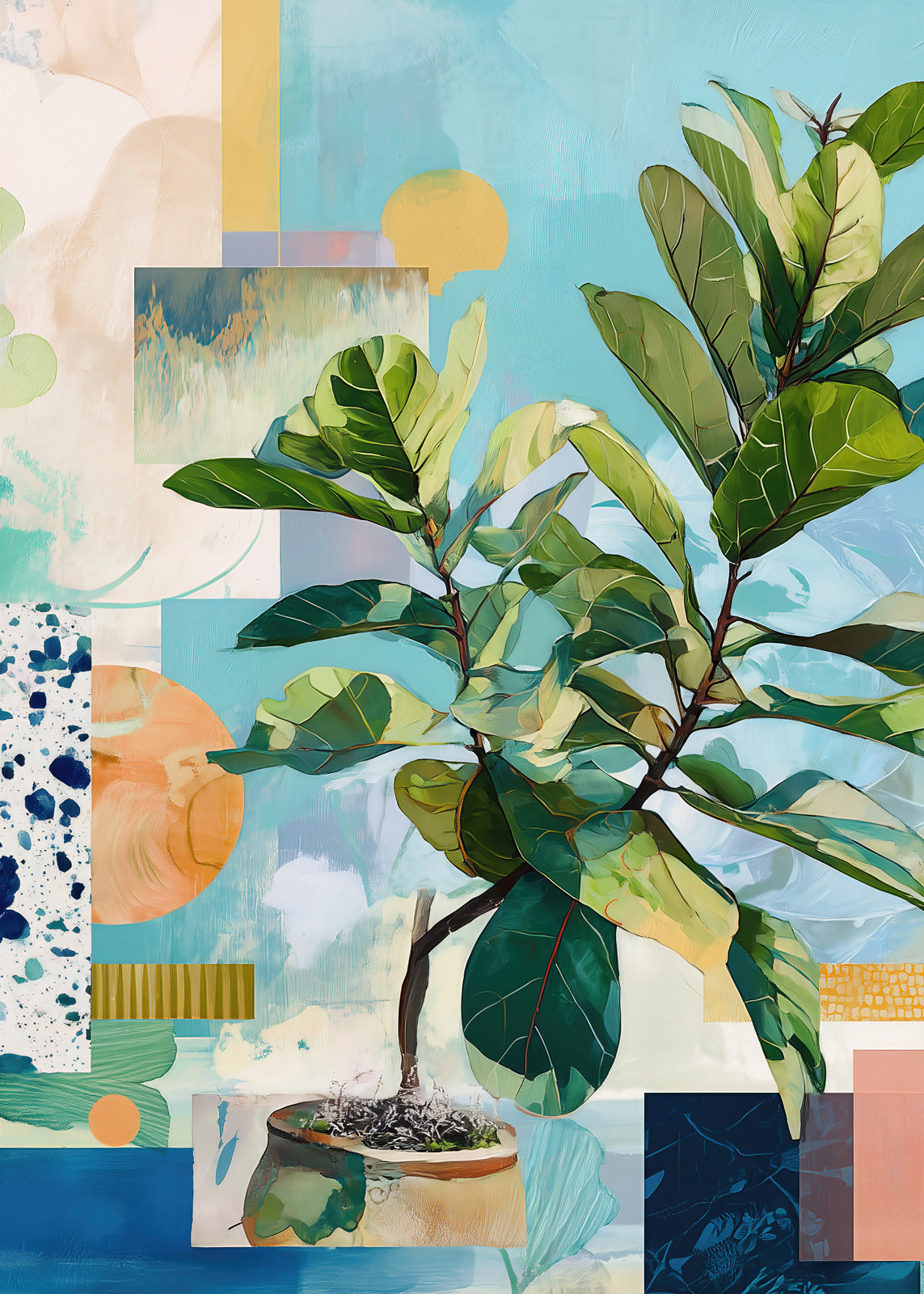 Geometric Leaf (Portrait)