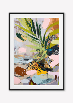 Going Sideways (Portrait) - Print Framed with Border Black - SubTropic Art