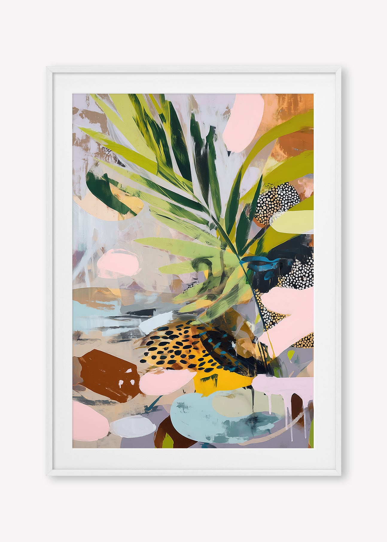 Going Sideways (Portrait) - Print Framed with Border White - SubTropic Art