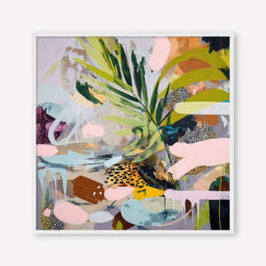Going Sideways (Square) - Print Framed White - SubTropic Art