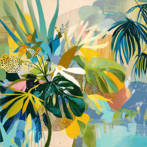 Jungle Reverie (Square) - Print Unframed No frame - SubTropic Art