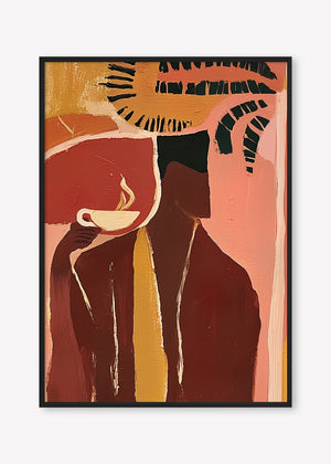 Morning Ritual Left (Portrait) art print -  by SubTropic Art