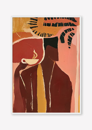 Morning Ritual Left (Portrait) art print -  by SubTropic Art