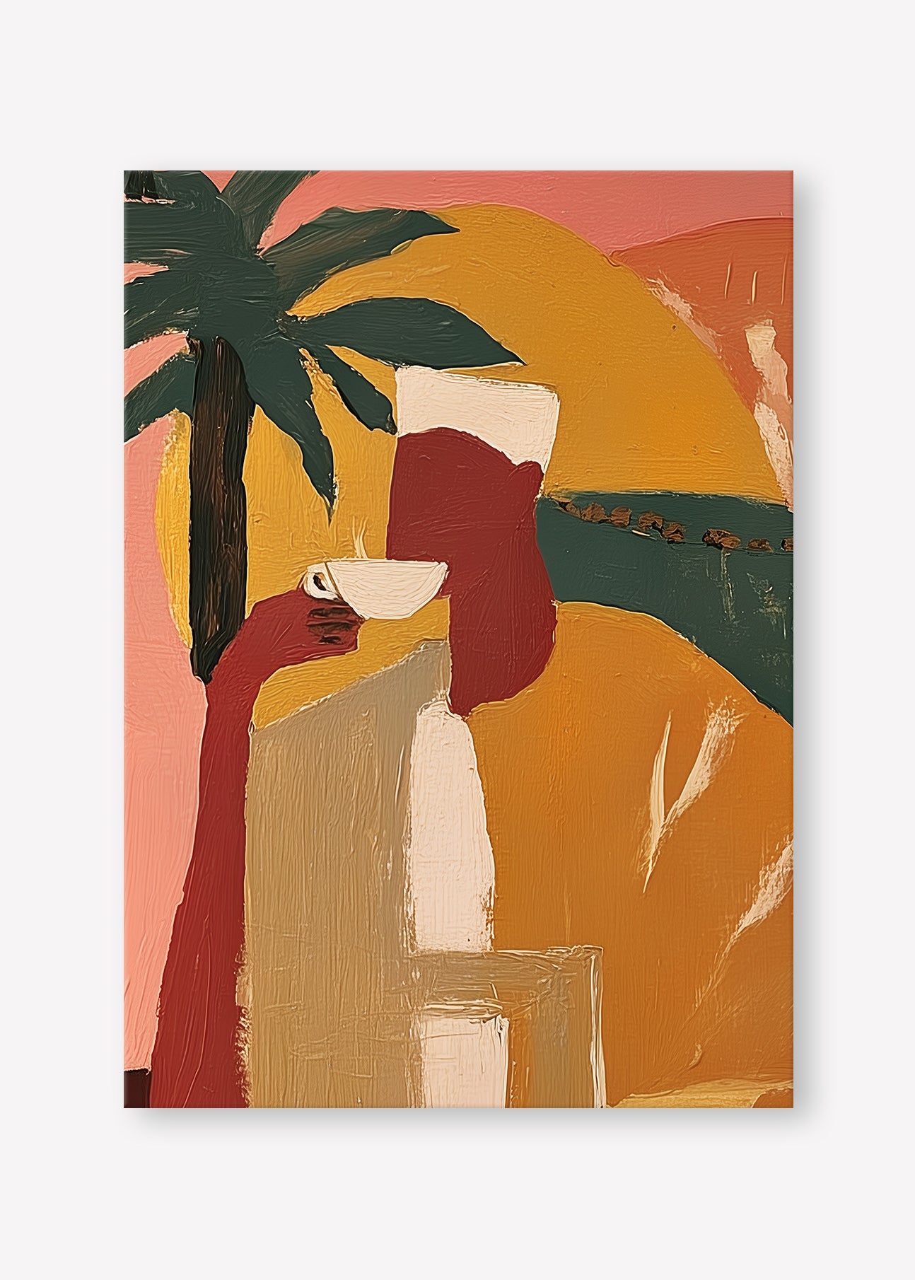 Morning Ritual Right (Portrait) art print -  by SubTropic Art