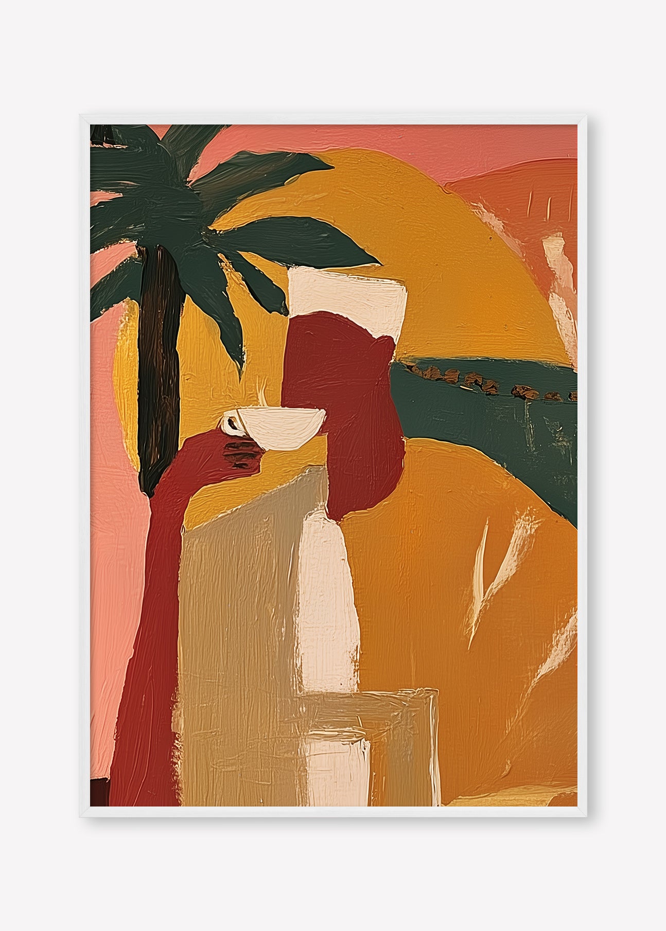 Morning Ritual Right (Portrait) art print -  by SubTropic Art