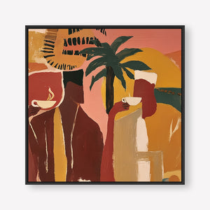 Morning Ritual (Square) art print -  by SubTropic Art