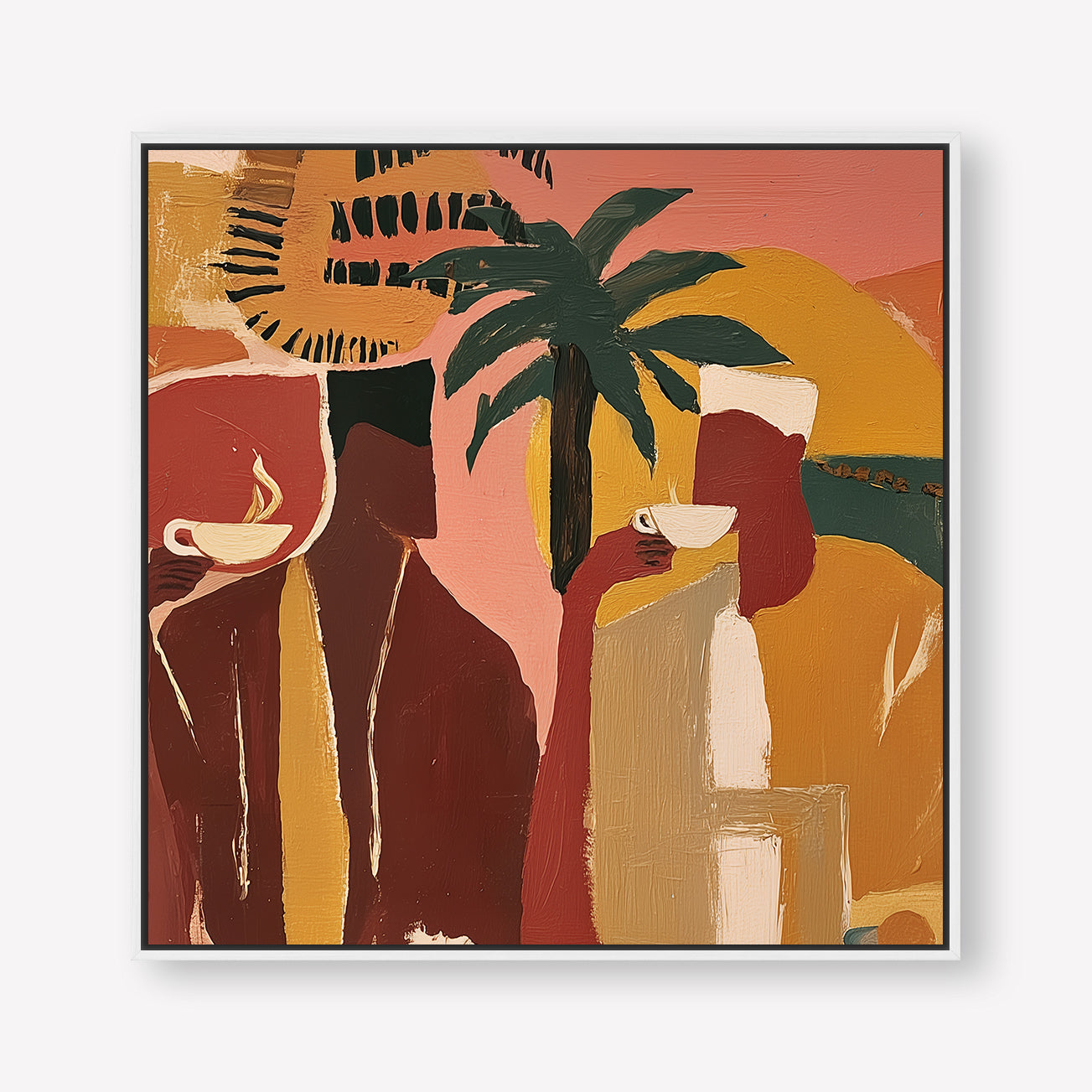 Morning Ritual (Square) art print -  by SubTropic Art