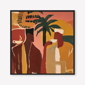 Morning Ritual (Square) art print -  by SubTropic Art