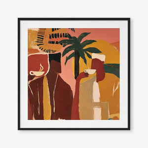 Morning Ritual (Square) art print -  by SubTropic Art
