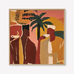 Morning Ritual (Square) art print -  by SubTropic Art