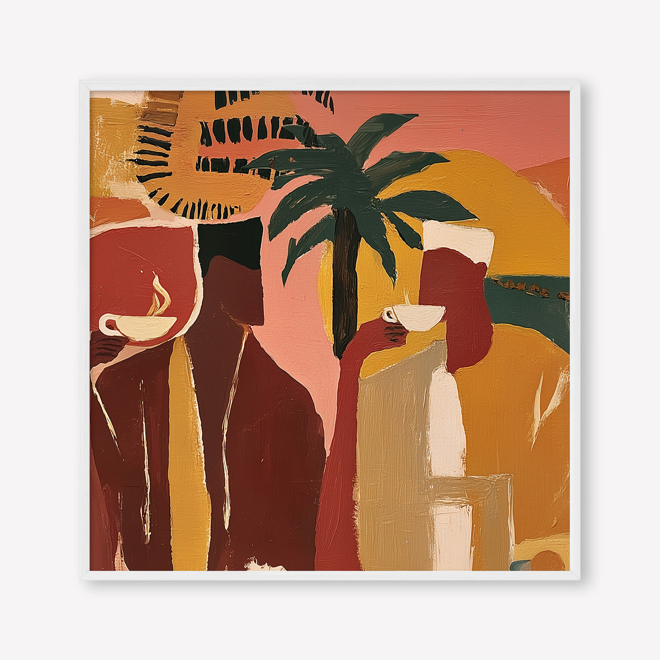 Morning Ritual (Square) art print -  by SubTropic Art