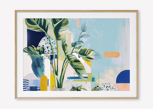 Paradise in Focus (Landscape) - Print Framed with Border Oak - SubTropic Art