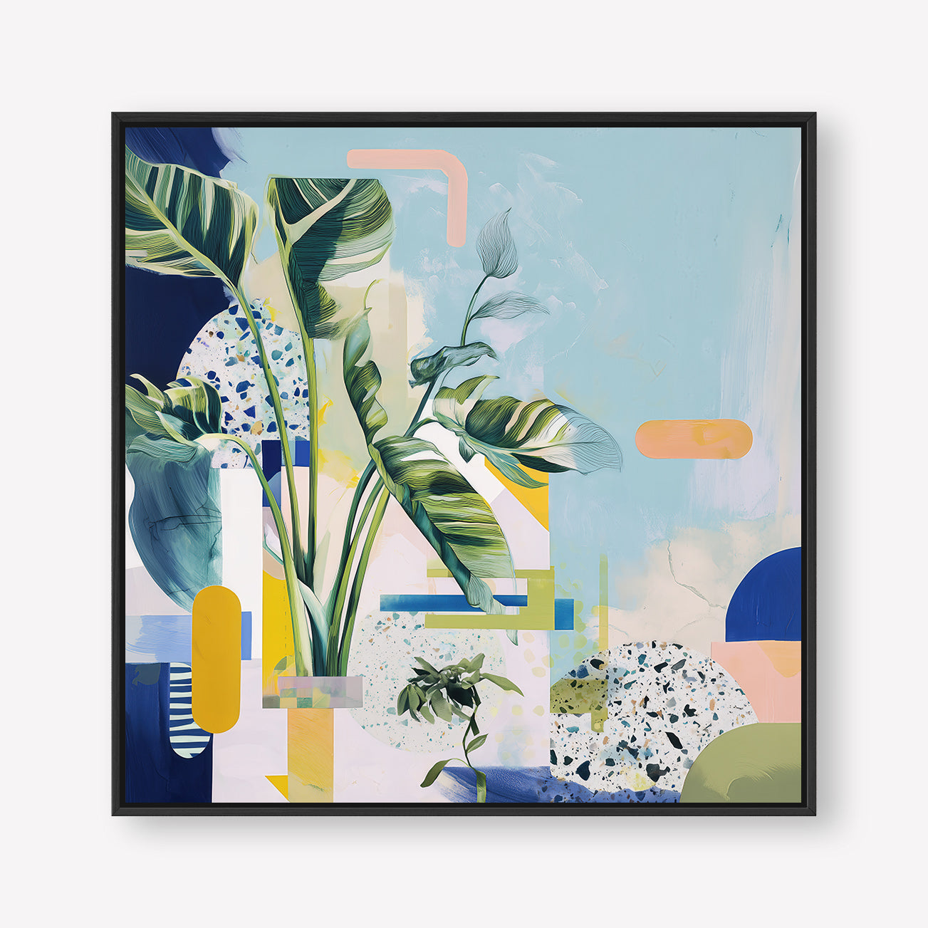 Paradise in Focus (Square) - Canvas Box Framed Black - SubTropic Art