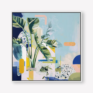 Paradise in Focus (Square) - Canvas Box Framed White - SubTropic Art