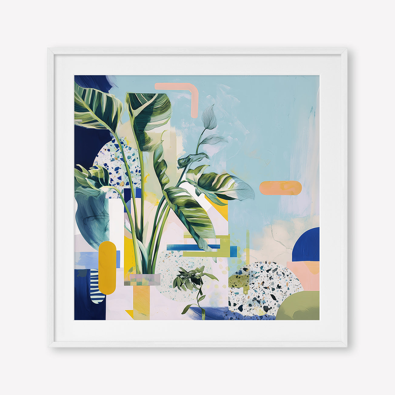 Paradise in Focus (Square) - Print Framed with Border White - SubTropic Art
