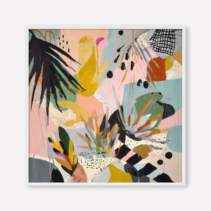 Pastel Pop (Square) - Print Framed White - SubTropic Art